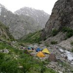 Camping in kamarob, Gharm valley