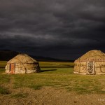Kirgyz Nomadic Yurts in Alichur Valley, Pamir, Tajiksitan