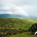 Rainbow in Shirkent National Park, Tajikistan