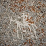 Petroglyphs in Langar village, Wakhan Valley, Pamir, Tajikistan
