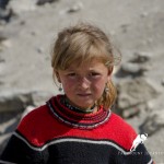 Wakhi Blond girl in Wakhan Valley, Pamir