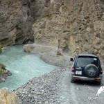 mountain road, yagnob valley, Tajikistan
