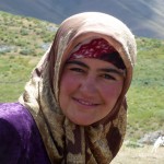 yagnobi girl in yagnob valley, tajikistan