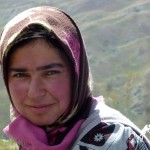 yagnobi girl in yagnob valley, tajikistan