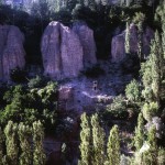 old photos, landscape of yagnob valley, tajikistan