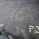 Rare photos of Petroglyphs near Sabah village, Upper Zarafshan